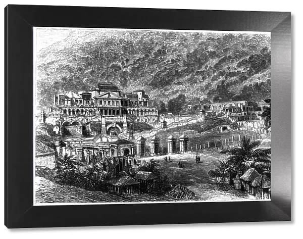 Palace of Sans Souci, Milot, Haiti, 1873. Artist: Millot