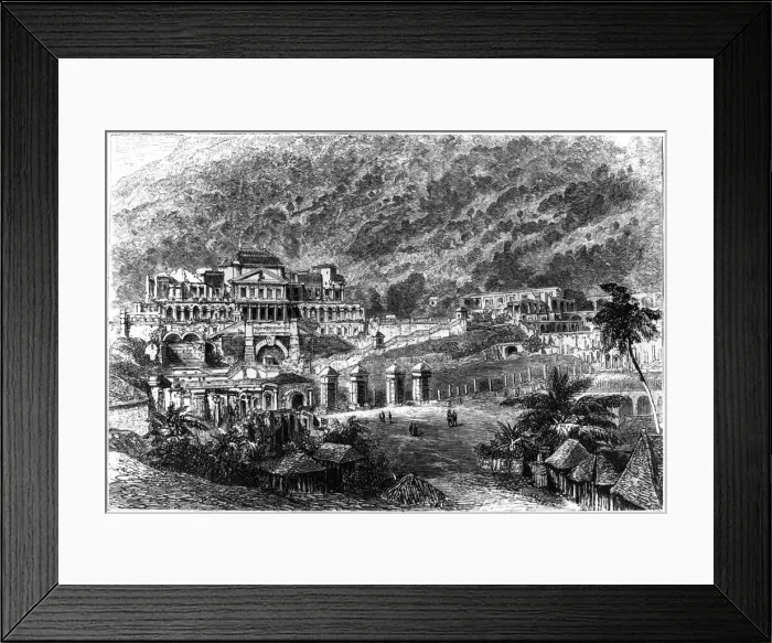Framed Print : Palace of Sans Souci, Milot, Haiti, 1873. Artist: Millot Framed Print : Palace of Sans Souci, Milot, Haiti, 1873. Artist: Millot