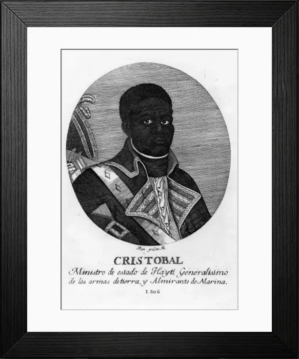 Framed Print : Henri Christophe, King of Haiti, 1806. Artist: Rea Framed Print : Henri Christophe, King of Haiti, 1806. Artist: Rea