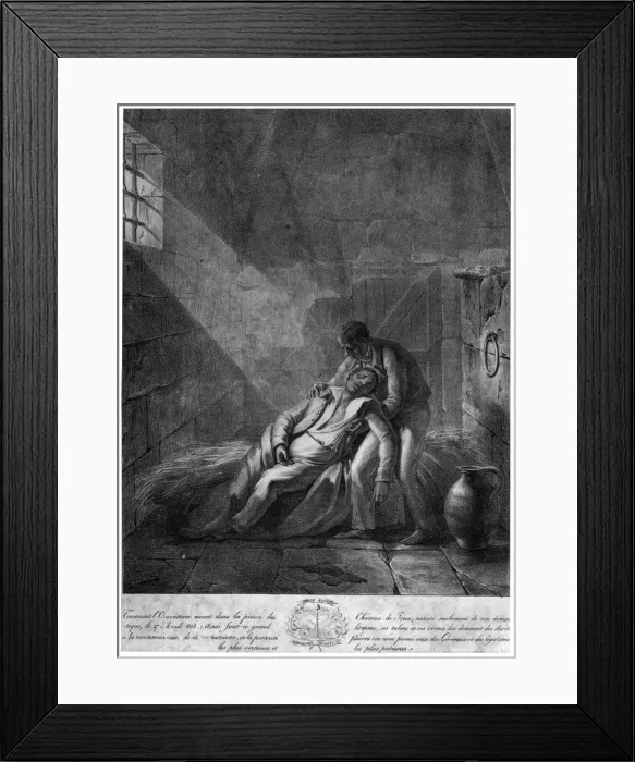 Framed Print : Death of Toussaint Louverture, Haitian Revolutionary leader, 27th April 1803 Framed Print : Death of Toussaint Louverture, Haitian Revolutionary leader, 27th April 1803