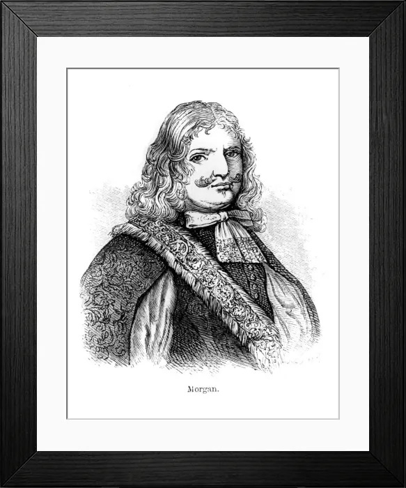 Framed Print : Henry Morgan, 17th century Welsh buccaneer, (1873) Framed Print : Henry Morgan, 17th century Welsh buccaneer, (1873)