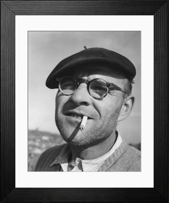 Framed Print : Umberto Bratti, a Donzere-Mondragon canal and power worker, 1952 Framed Print : Umberto Bratti, a Donzere-Mondragon canal and power worker, 1952
