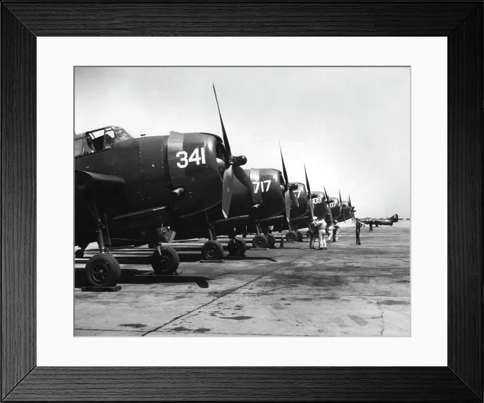 Framed Print : Carrier-borne planes to be transferred to the French with the carrier Langley, 1951 Framed Print : Carrier-borne planes to be transferred to the French with the carrier Langley, 1951