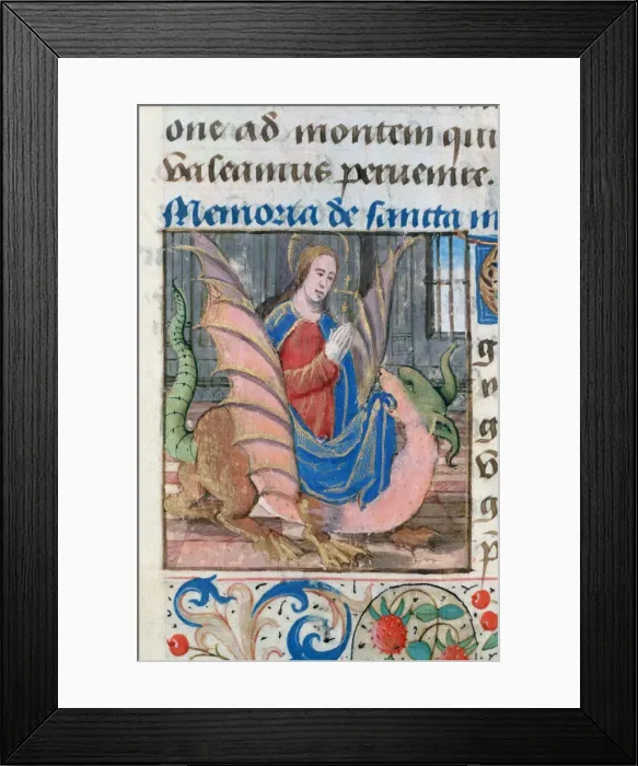 Framed Print : St Margaret, 15th century Framed Print : St Margaret, 15th century