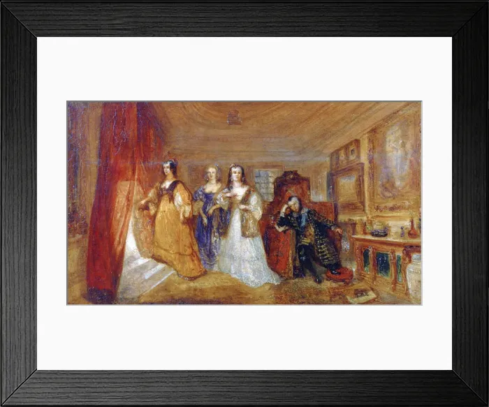 Framed Print : Lucy, Countess of Carlisle, and Dorothy Percys Visit to their Father Lord Percy... c1831. Artist: JMW Turner Framed Print : Lucy, Countess of Carlisle, and Dorothy Percys Visit to their Father Lord Percy... c1831. Artist: JMW Turner