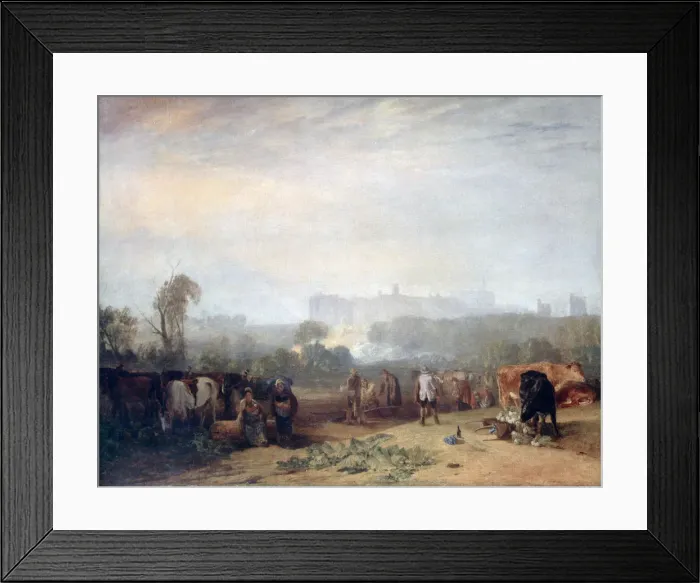 Framed Print : Ploughing up Turnips, near Slough, (`Windsor ), c1809. Artist: JMW Turner Framed Print : Ploughing up Turnips, near Slough, (`Windsor ), c1809. Artist: JMW Turner