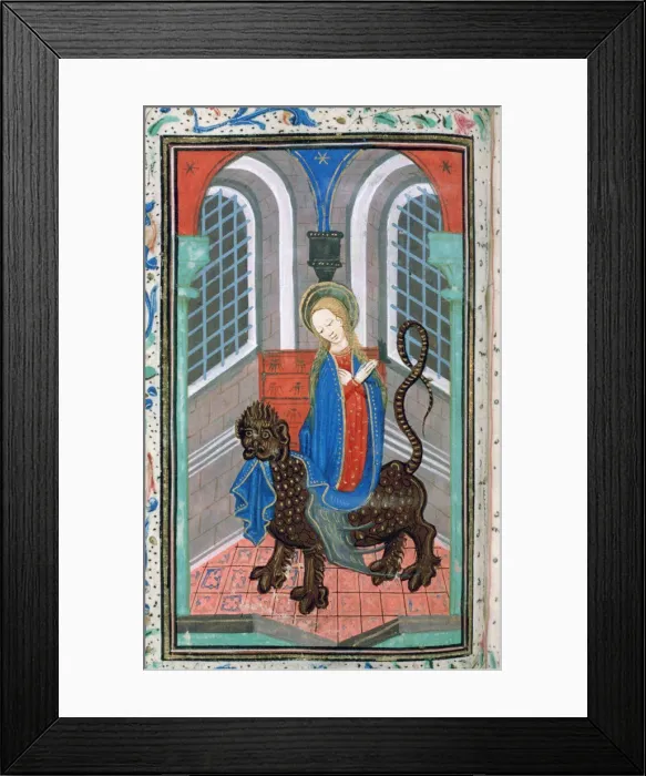 Framed Print : St Margaret, late 15th century Framed Print : St Margaret, late 15th century