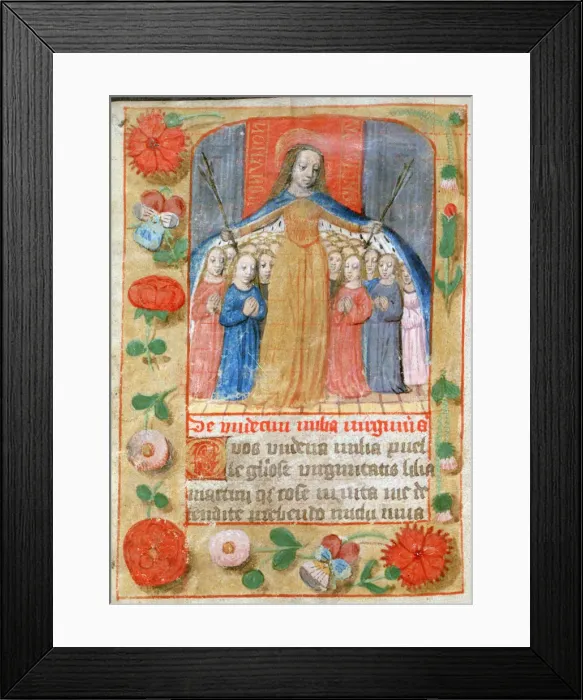 Framed Print : The 11, 000 Virgins, Church of St Esprit, 15th century Framed Print : The 11, 000 Virgins, Church of St Esprit, 15th century