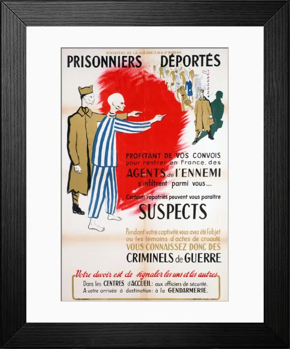 Framed Print : French Ministry of War poster, c1945-1946. Artist: Chaix