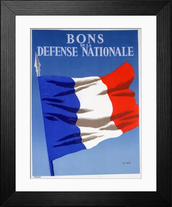 Framed Print : Bons de la Defense Nationale, French poster, c1944 Framed Print : Bons de la Defense Nationale, French poster, c1944