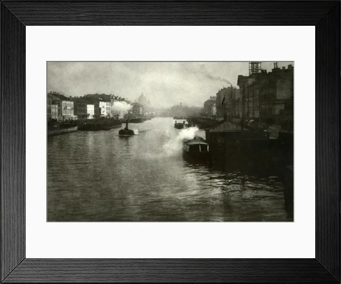 Framed Print : The Fontanka River in St Petersburg, Russia, 1900s. Artist: Fred Boisson Framed Print : The Fontanka River in St Petersburg, Russia, 1900s. Artist: Fred Boisson