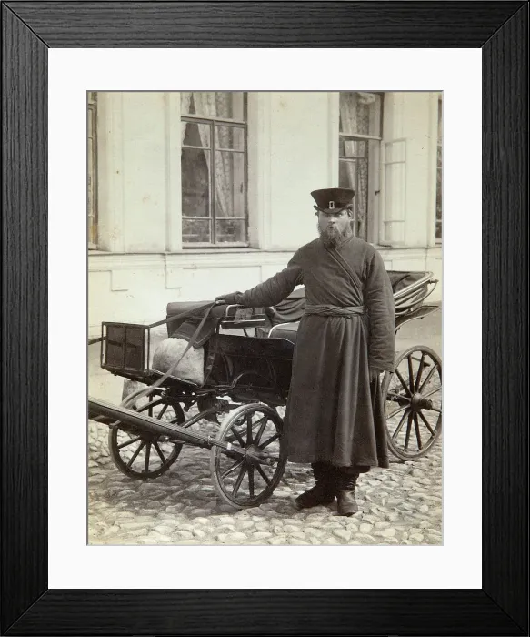 Framed Print : A coachman, 1890s. Artist: Alexei Sergeevich Mazurin Framed Print : A coachman, 1890s. Artist: Alexei Sergeevich Mazurin