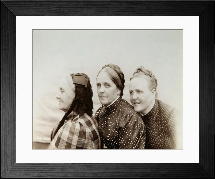 Framed Print : Portrait of three women, Russia, 1890s Framed Print : Portrait of three women, Russia, 1890s