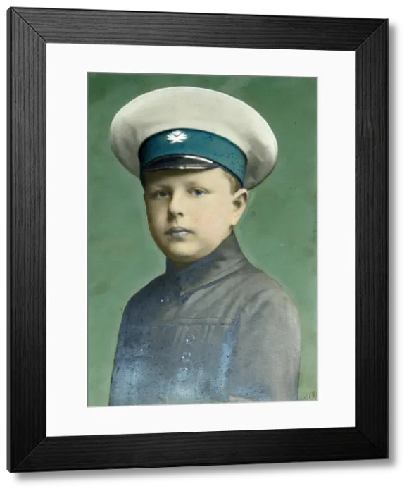 Framed Print : Portrait of the Son, 1910s. Artist: Alexei Sergeevich Mazurin Framed Print : Portrait of the Son, 1910s. Artist: Alexei Sergeevich Mazurin