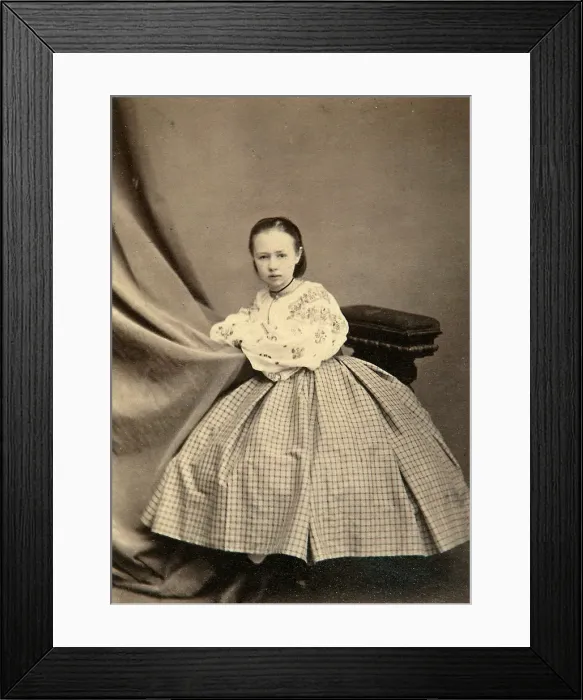 Framed Print : Childhood portrait of Sophia Perovskaya, 1860s Framed Print : Childhood portrait of Sophia Perovskaya, 1860s