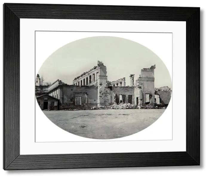 Framed Print : Damaged building in Sevastopol after the Crimean War, Crimea, 1850s Framed Print : Damaged building in Sevastopol after the Crimean War, Crimea, 1850s