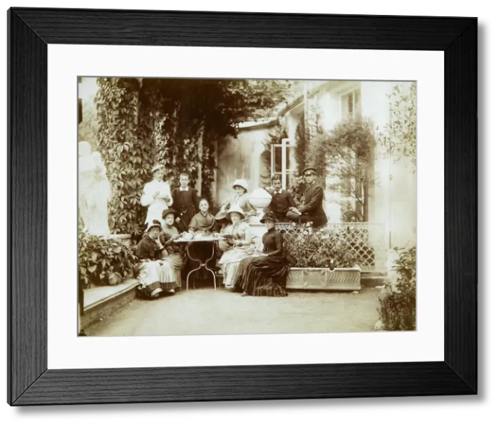 Framed Print : The family of Duke Fyodor Uvarov at their country estate, Porechye, Russia, 1880s Framed Print : The family of Duke Fyodor Uvarov at their country estate, Porechye, Russia, 1880s