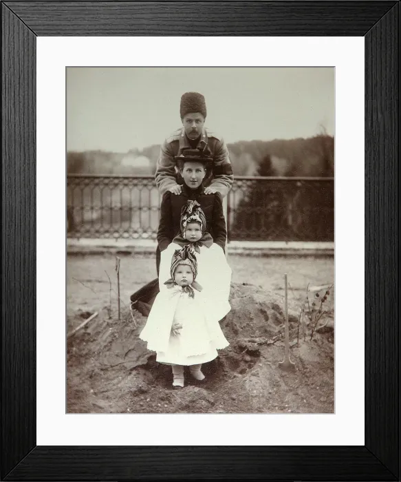 Framed Print : Members of the family of Duke Fyodor Uvarov at their country estate, Porechye, Russia, 1880s Framed Print : Members of the family of Duke Fyodor Uvarov at their country estate, Porechye, Russia, 1880s