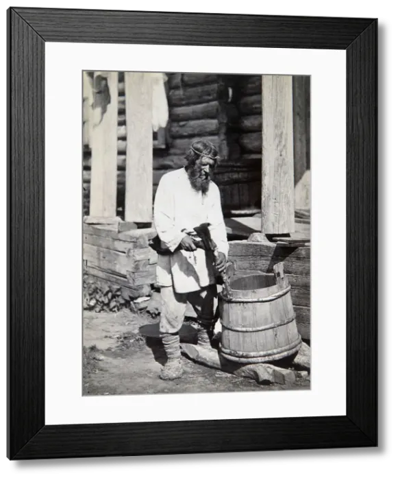 Framed Print : A peasant, 1890s Framed Print : A peasant, 1890s