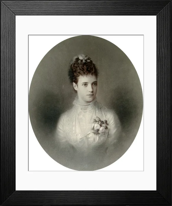 Framed Print : Portrait of Empress Maria Fyodorovna of Russia, 1890s. Artist: Charles Bergamasco Framed Print : Portrait of Empress Maria Fyodorovna of Russia, 1890s. Artist: Charles Bergamasco