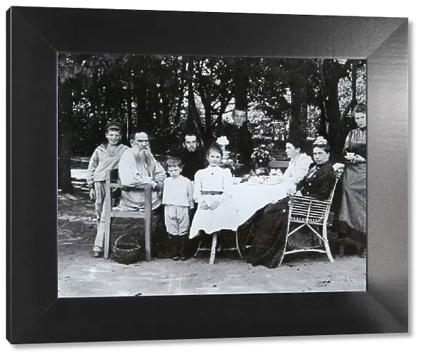 The family of Russian author Leo Tolstoy, late 19th or early 20th century. Artist: Scherer Nabholz & Co