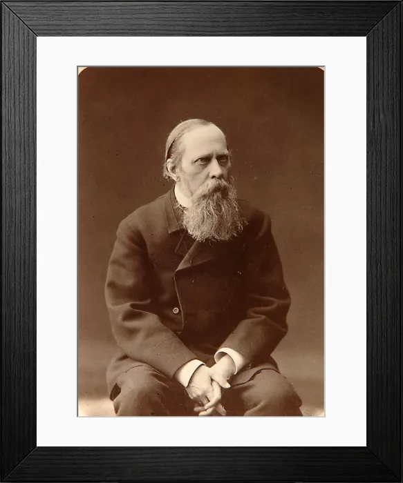 Framed Print : Mikhail Saltykov-Shchedrin, Russian author, 1880s. Artist: Konstantin Schapiro Framed Print : Mikhail Saltykov-Shchedrin, Russian author, 1880s. Artist: Konstantin Schapiro