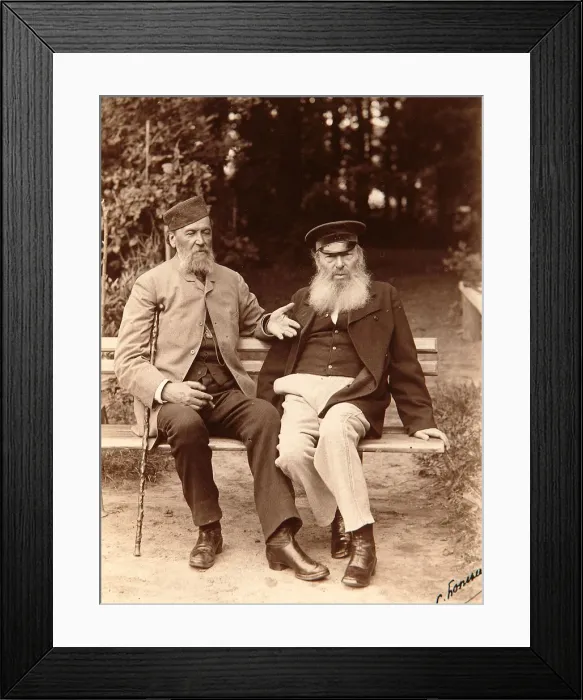 Framed Print : Yakov Polonsky and Afanasy Fet, Russian poets, c1890. Artist: Sergei Dmitrievich Botkin Framed Print : Yakov Polonsky and Afanasy Fet, Russian poets, c1890. Artist: Sergei Dmitrievich Botkin