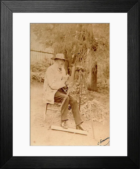 Framed Print : Yakov Polonsky, Russian poet, working at an easel, c1890. Artist: Sergei Dmitrievich Botkin Framed Print : Yakov Polonsky, Russian poet, working at an easel, c1890. Artist: Sergei Dmitrievich Botkin
