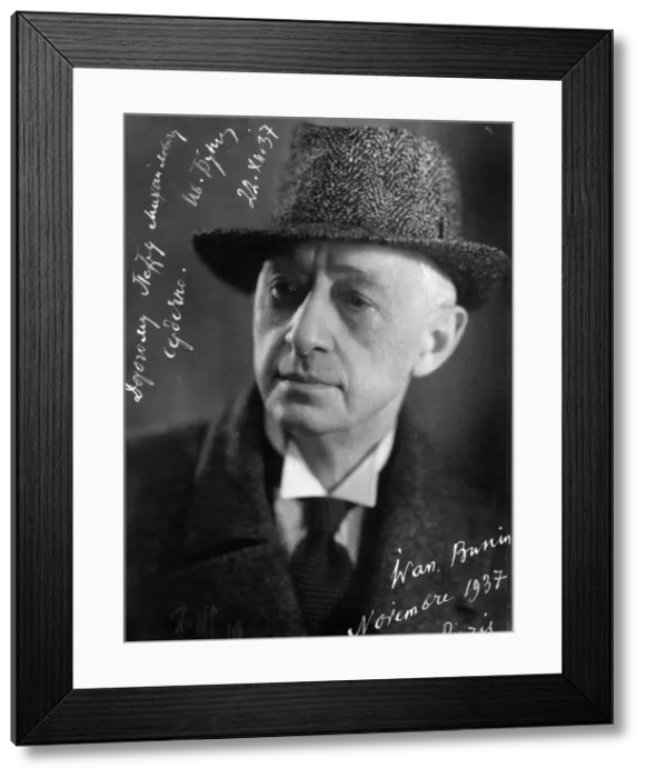 Framed Print : Ivan A Bunin, Russian author, c1937 Framed Print : Ivan A Bunin, Russian author, c1937