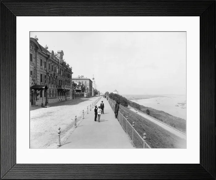Framed Print : Strelka, confluence of the Volga and Oka rivers, Nizhny Novgorod, Russia, 1896. Artist: Maxim Dmitriev Framed Print : Strelka, confluence of the Volga and Oka rivers, Nizhny Novgorod, Russia, 1896. Artist: Maxim Dmitriev