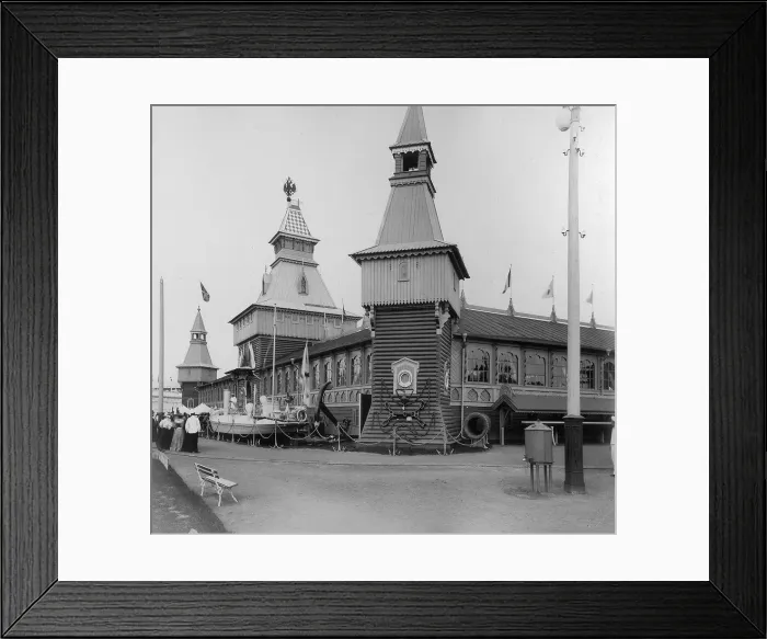Framed Print : Naval Corner, the All-Russia Exhibition, Nizhny Novgorod, Russia, 1896. Artist: Maxim Dmitriev Framed Print : Naval Corner, the All-Russia Exhibition, Nizhny Novgorod, Russia, 1896. Artist: Maxim Dmitriev
