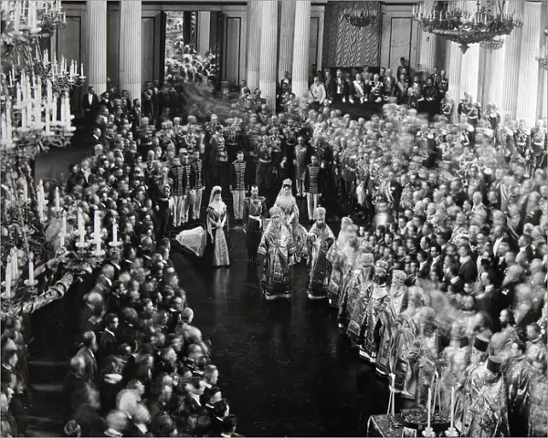 Tsar Nicholas II at the opening ceremony of the first Duma, St Petersburg, Russia, 1906