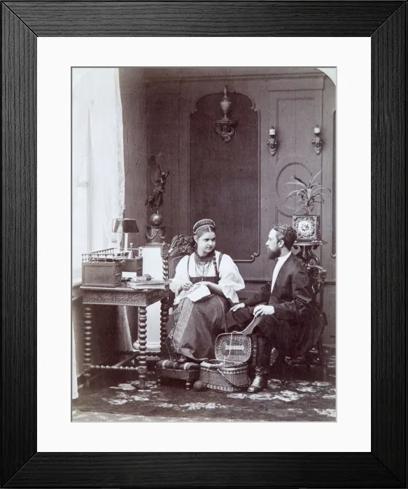 Framed Print : Russian Composition, c1870s-c1880s. Artist: Andrei Osipovich Karelin Framed Print : Russian Composition, c1870s-c1880s. Artist: Andrei Osipovich Karelin