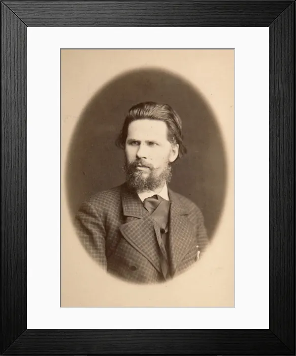Framed Print : Ivan Kramskoy, Russian artist, 1870s Framed Print : Ivan Kramskoy, Russian artist, 1870s