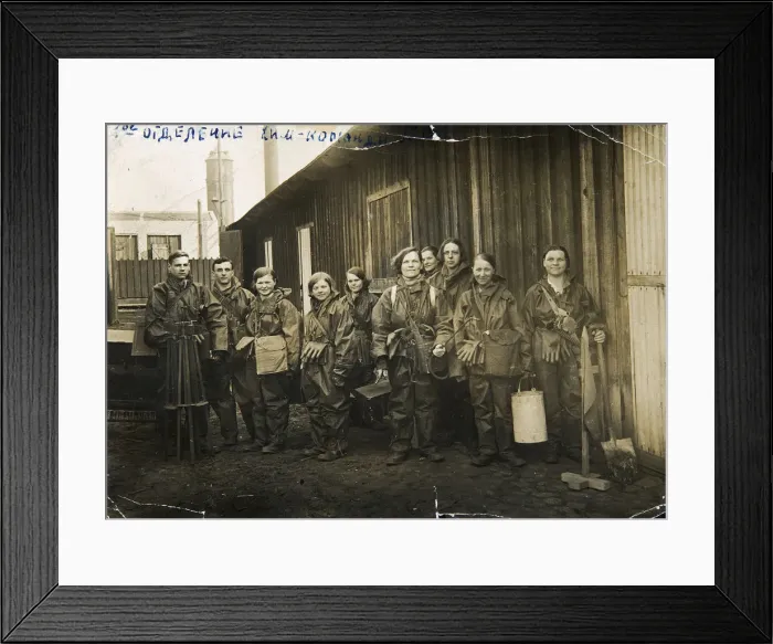 Framed Print : Chemical defence unit (PVChO), USSR, 1930s Framed Print : Chemical defence unit (PVChO), USSR, 1930s