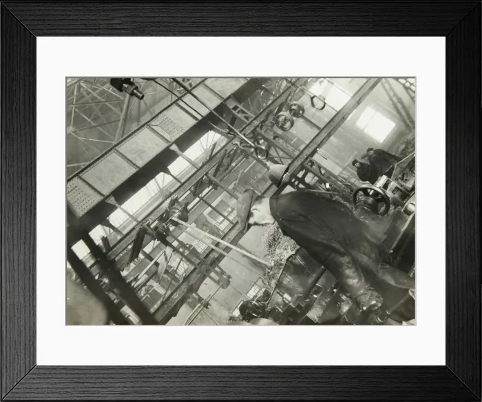 Framed Print : In a mechanical engineering factory, USSR, 1930s Framed Print : In a mechanical engineering factory, USSR, 1930s