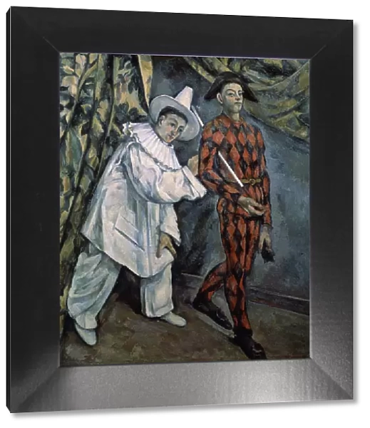 Pierrot and Harlequin (Mardi-Gras), c1888. Artist: Paul Cezanne