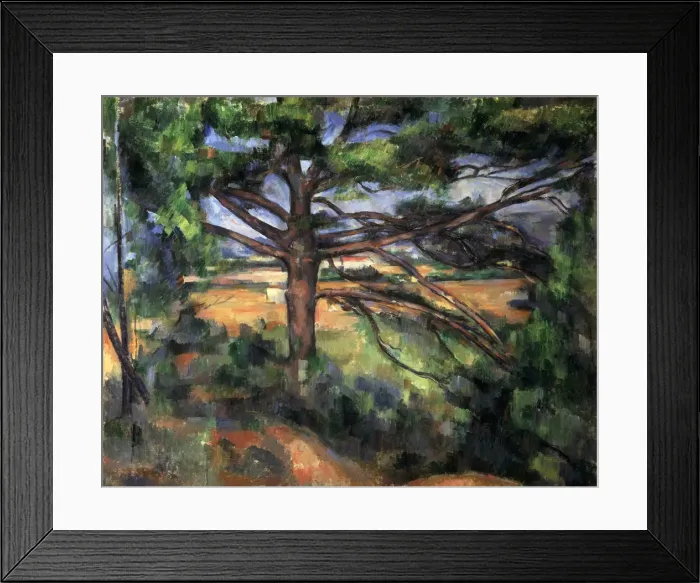 Framed Print : A Big Pine Tree near Aix, 1895-1897. Artist: Paul Cezanne Framed Print : A Big Pine Tree near Aix, 1895-1897. Artist: Paul Cezanne
