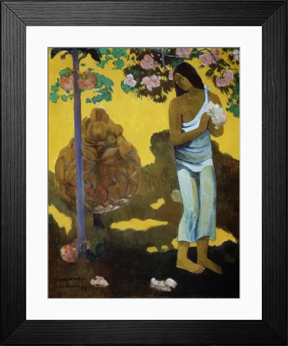 Framed Print : Te Avae No Maria (The Month of Mary), 1899. Artist: Paul Gauguin Framed Print : Te Avae No Maria (The Month of Mary), 1899. Artist: Paul Gauguin