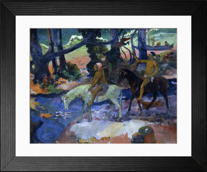 Framed Print : The Ford (The Flight), 1901. Artist: Paul Gauguin Framed Print : The Ford (The Flight), 1901. Artist: Paul Gauguin
