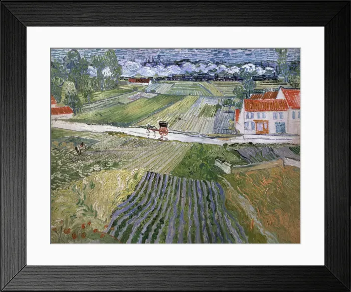 Framed Print : Landscape at Auvers after Rain, 1890. Artist: Vincent van Gogh