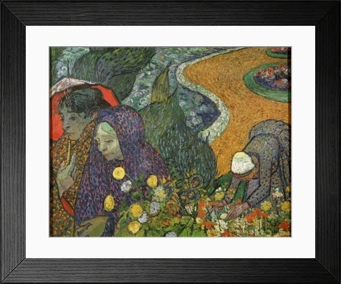 Framed Print : Ladies of Arles (Memory of the Garden at Etten), 1888. Artist: Vincent van Gogh Framed Print : Ladies of Arles (Memory of the Garden at Etten), 1888. Artist: Vincent van Gogh