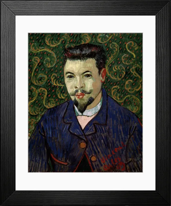 Framed Print : Portrait of Doctor Felix Rey, 1889. Artist: Vincent van Gogh Framed Print : Portrait of Doctor Felix Rey, 1889. Artist: Vincent van Gogh