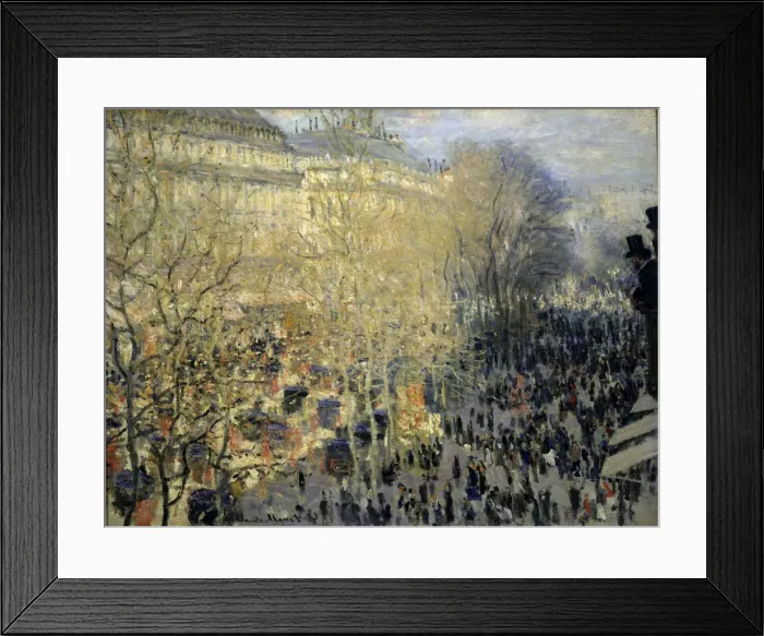 Framed Print : Le Boulevard des Capucines, 1873. Artist: Claude Monet Framed Print : Le Boulevard des Capucines, 1873. Artist: Claude Monet