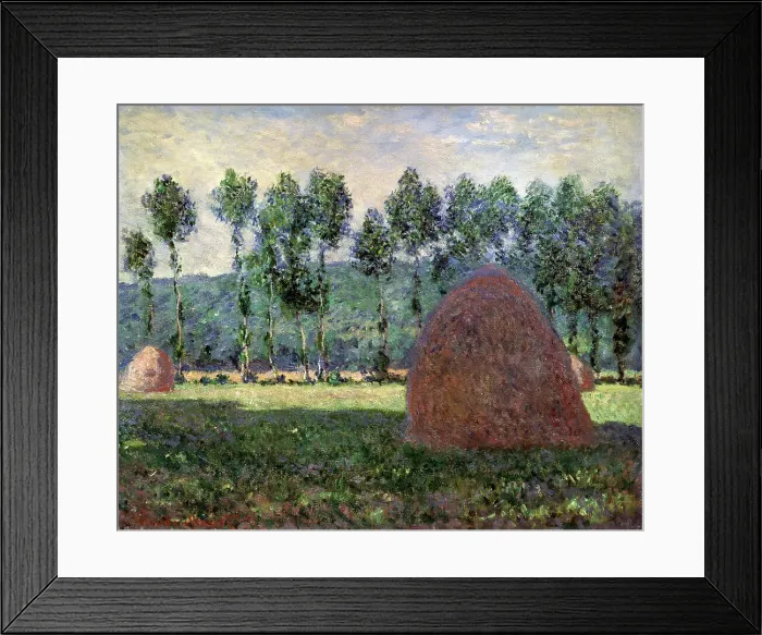 Framed Print : Haystack in Giverny, 1884-1889. Artist: Claude Monet Framed Print : Haystack in Giverny, 1884-1889. Artist: Claude Monet