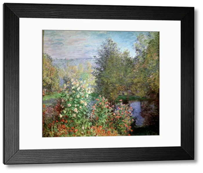Framed Print : Corner of the Garden at Montgeron, c1876. Artist: Claude Monet Framed Print : Corner of the Garden at Montgeron, c1876. Artist: Claude Monet