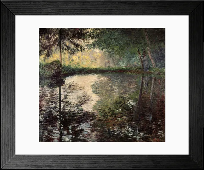 Framed Print : Pond at Montgeron, c1876. Artist: Claude Monet Framed Print : Pond at Montgeron, c1876. Artist: Claude Monet