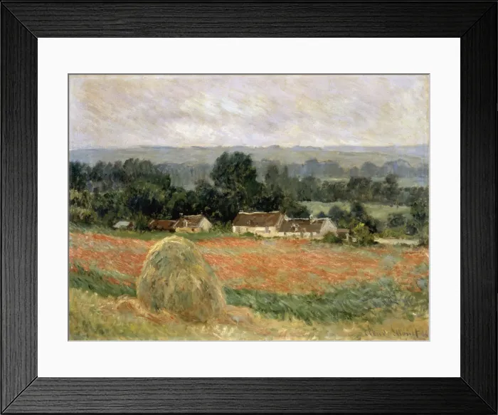 Framed Print : Haystack at Giverny, 1886. Artist: Claude Monet Framed Print : Haystack at Giverny, 1886. Artist: Claude Monet