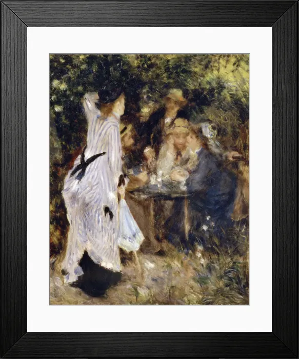 Framed Print : In the Garden (Au Jardin du Moulin de la Galette), 1876. Artist: Pierre-Auguste Renoir Framed Print : In the Garden (Au Jardin du Moulin de la Galette), 1876. Artist: Pierre-Auguste Renoir