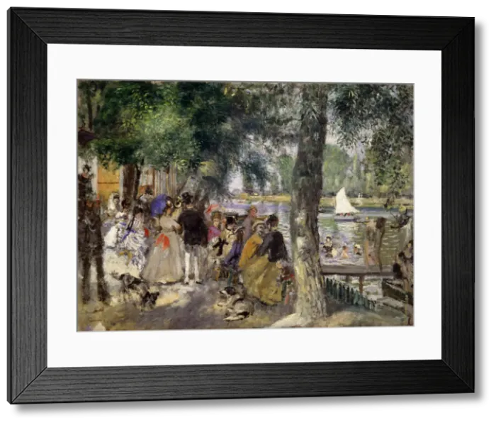 Framed Print : Bathing on the Seine (La Grenouillere), 1869. Artist: Pierre-Auguste Renoir Framed Print : Bathing on the Seine (La Grenouillere), 1869. Artist: Pierre-Auguste Renoir